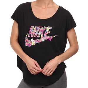 Nike Floral Short Sleeve Shirt